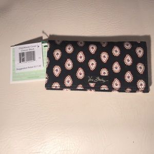Vera Bradley Classic Black retired Checkbook Cover